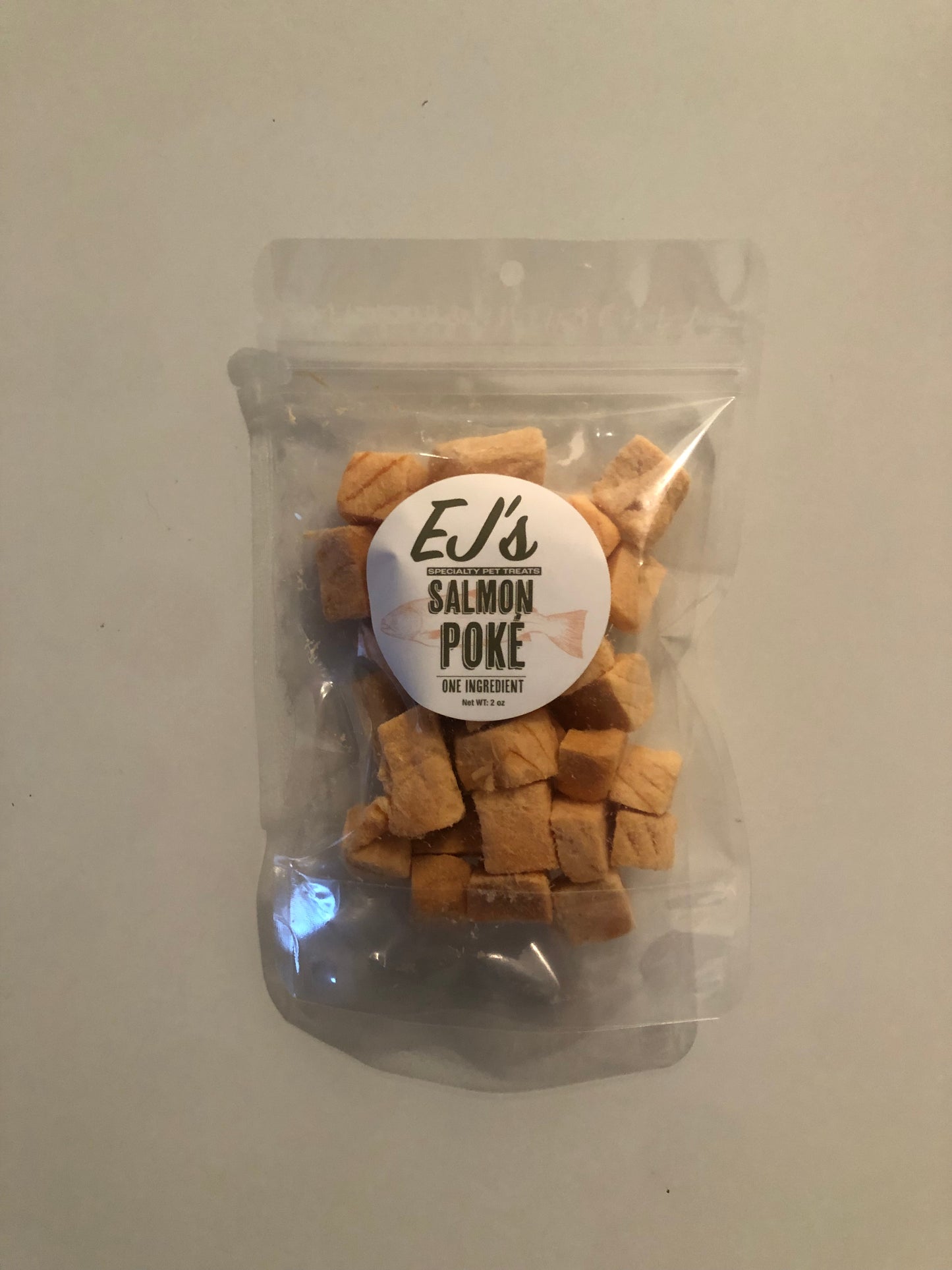EJ's Specialty Dog & Cat Treats - Salmon Poke - 2 oz.