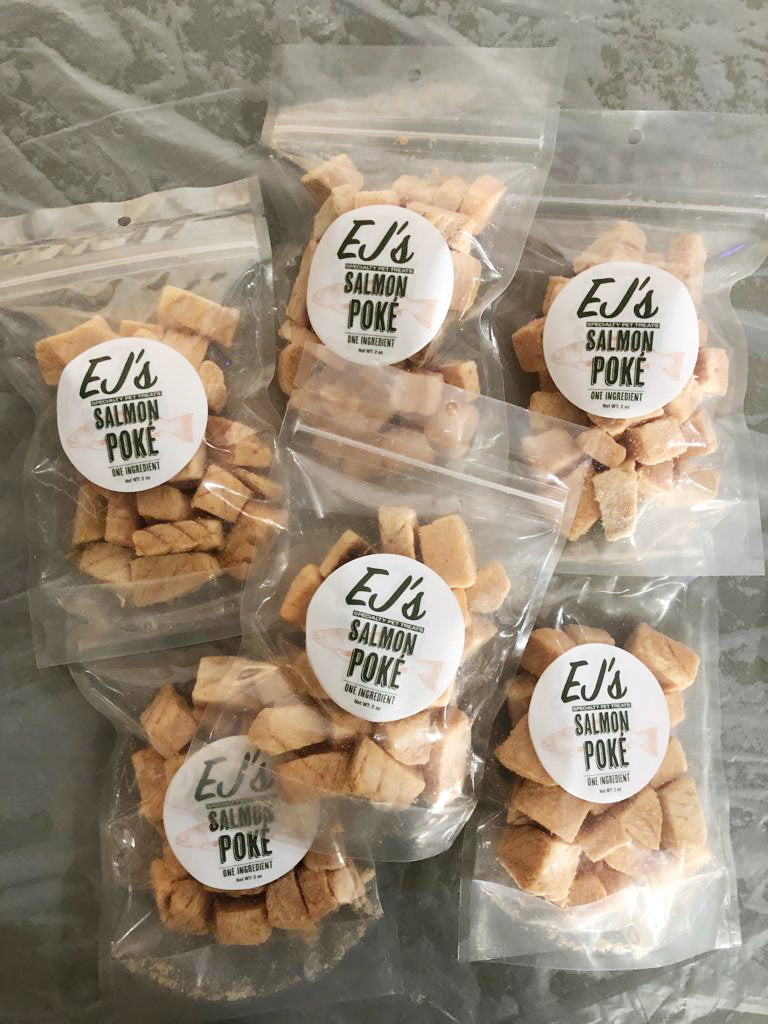 EJ's Specialty Dog & Cat Treats - Salmon Poke - 2 oz.