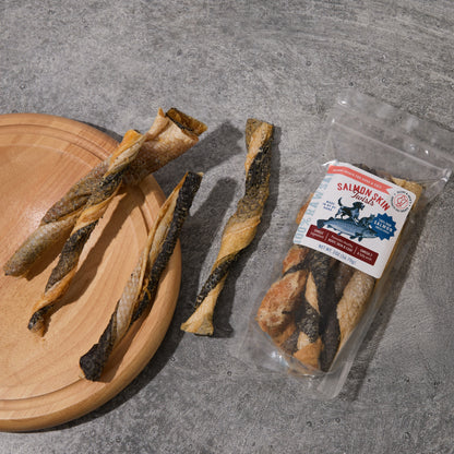 Salmon Skin Twists