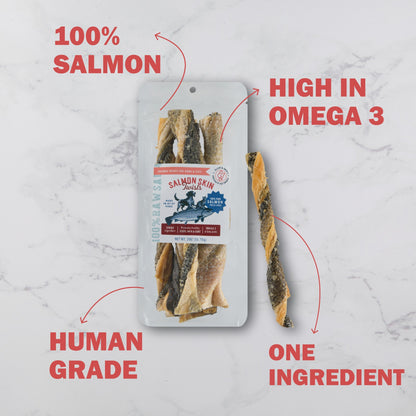 Salmon Skin Twists